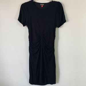 Vince Camuto Cinched Bodice Dress Black